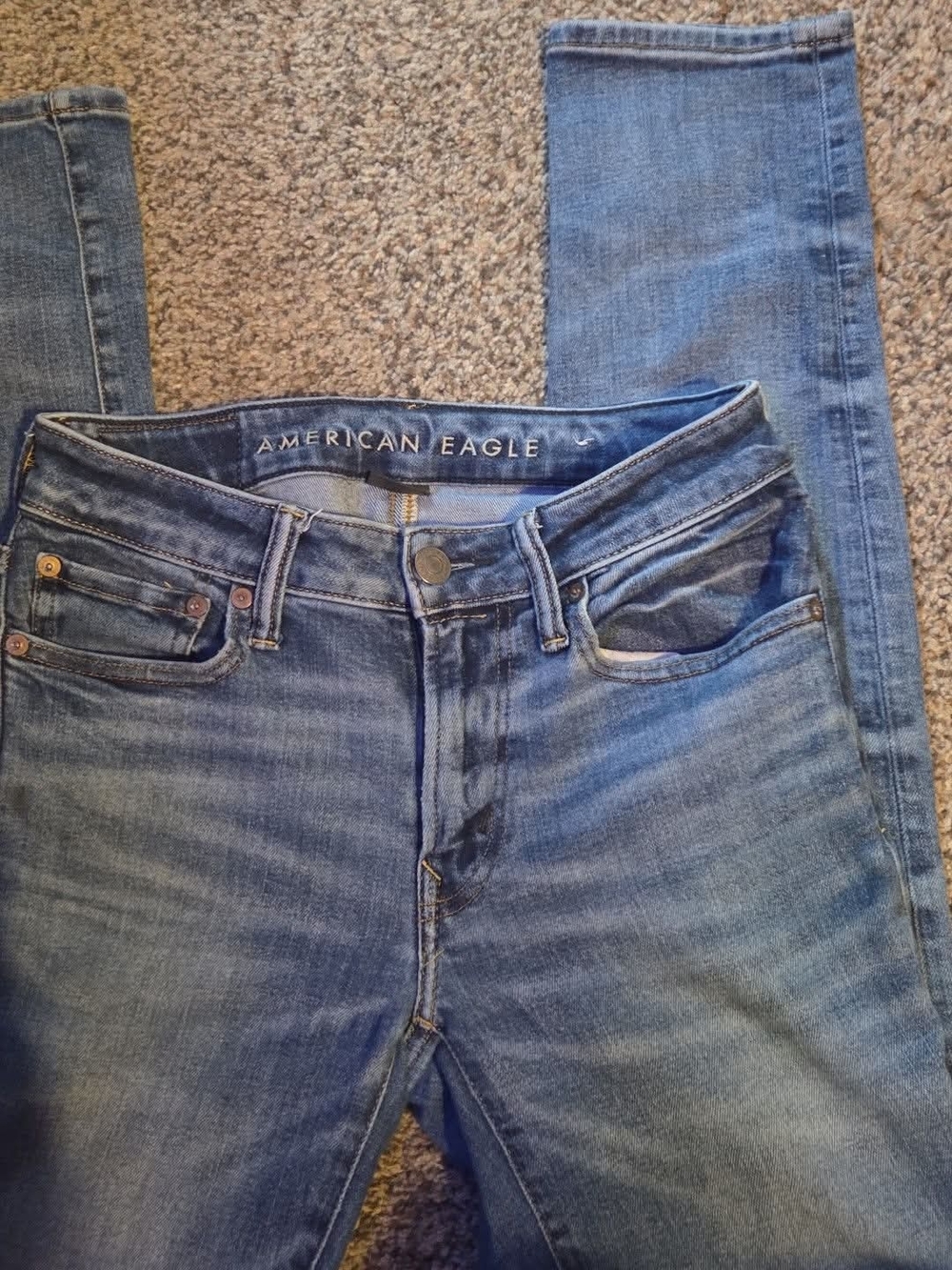 American Eagle Outfitters Women's Medium Blue Skinny Jeans